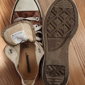 Brown Converse Chucks, Size 7